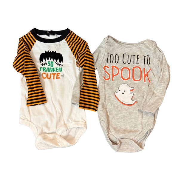 Baby Starters Halloween Bodysuits - White, Black, Orange, Gray - Picture 4 of 4